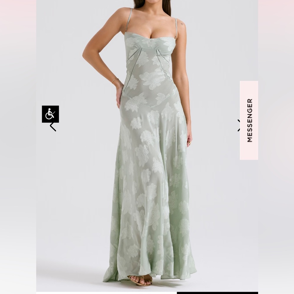 House of CB Seren Dress in Pistachio